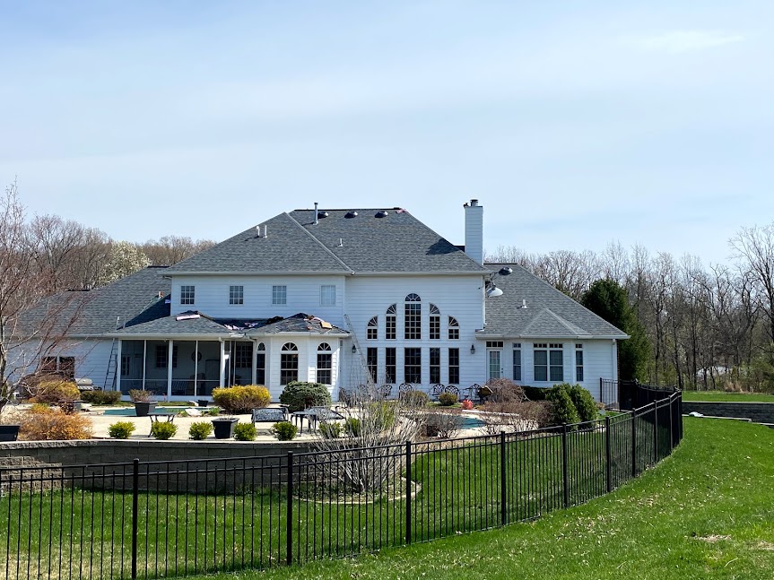 Column, Chimney & New Roof, Wildwood, MO — project photo 2