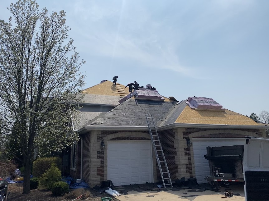 Column, Chimney & New Roof, Wildwood, MO — project photo 8