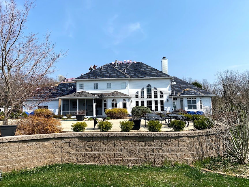 Column, Chimney & New Roof, Wildwood, MO — project photo 14