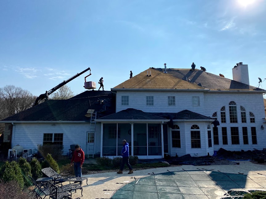 Column, Chimney & New Roof, Wildwood, MO — project photo 18