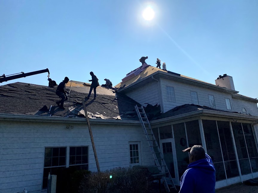 Column, Chimney & New Roof, Wildwood, MO — project photo 19