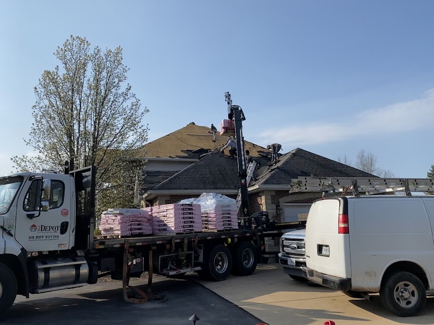 Column, Chimney & New Roof, Wildwood, MO — project photo 20