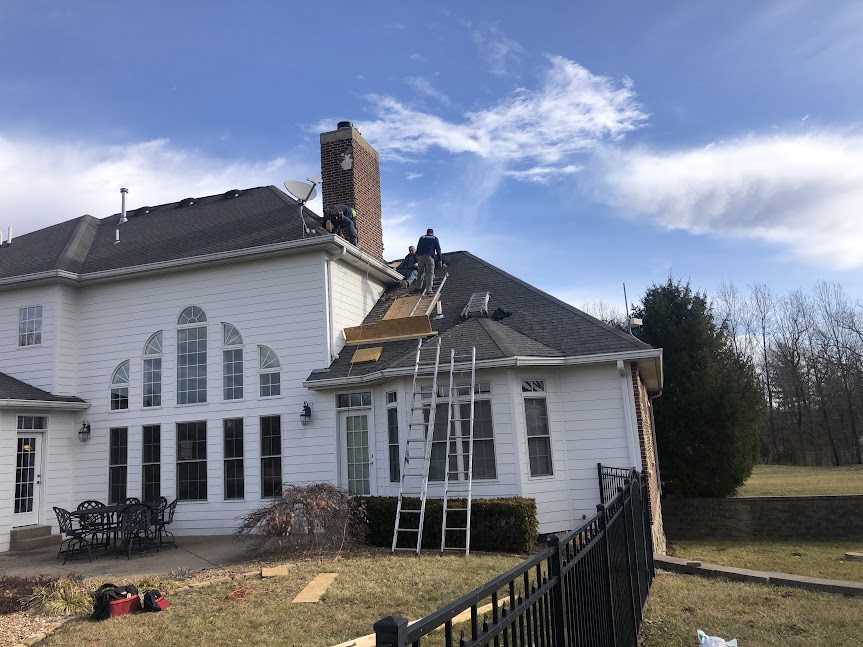 Column, Chimney & New Roof, Wildwood, MO — project photo 47