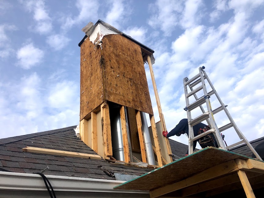 Column, Chimney & New Roof, Wildwood, MO — project photo 54
