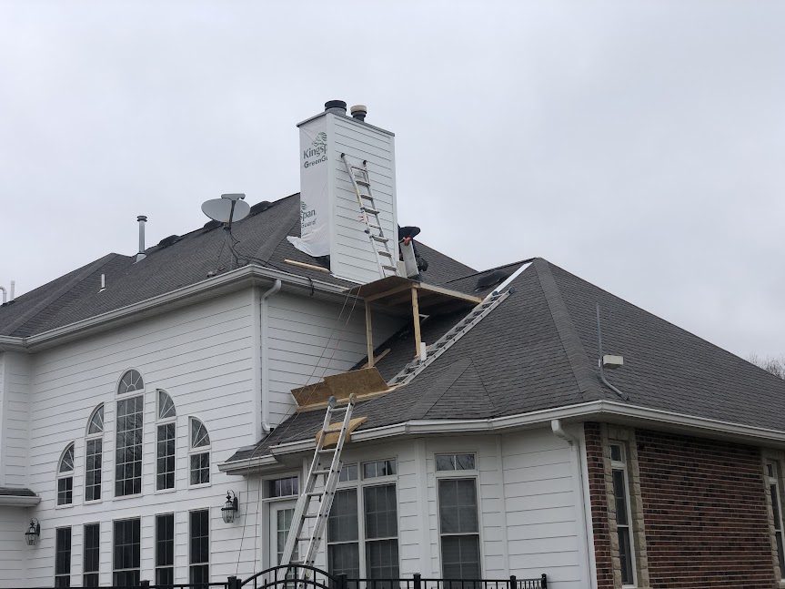 Column, Chimney & New Roof, Wildwood, MO — project photo 60