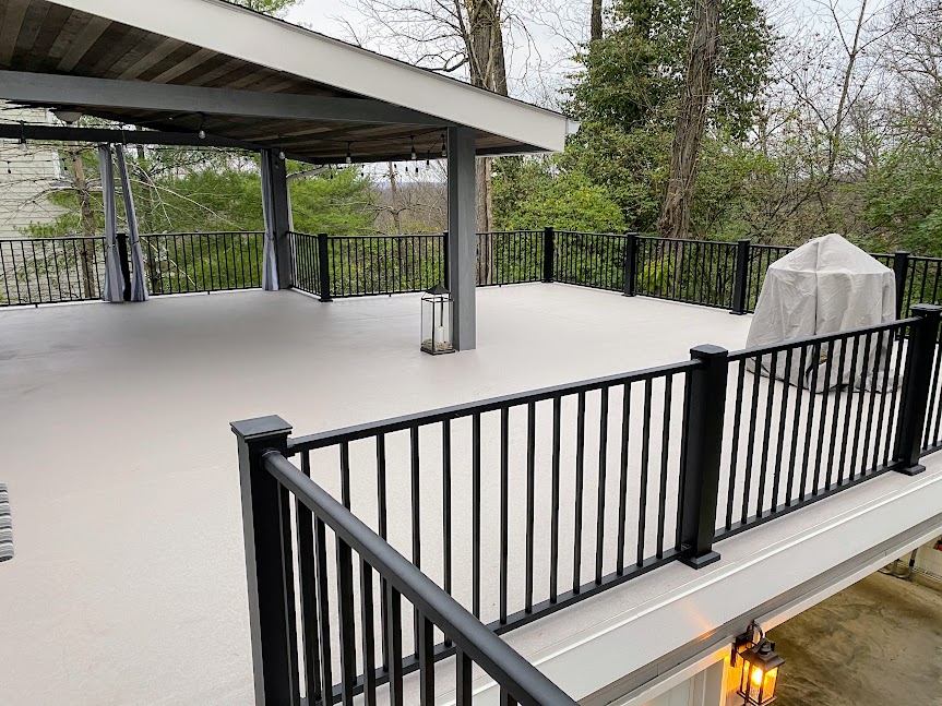 Deck, Railings & Roof, Ladue Road — project photo 7