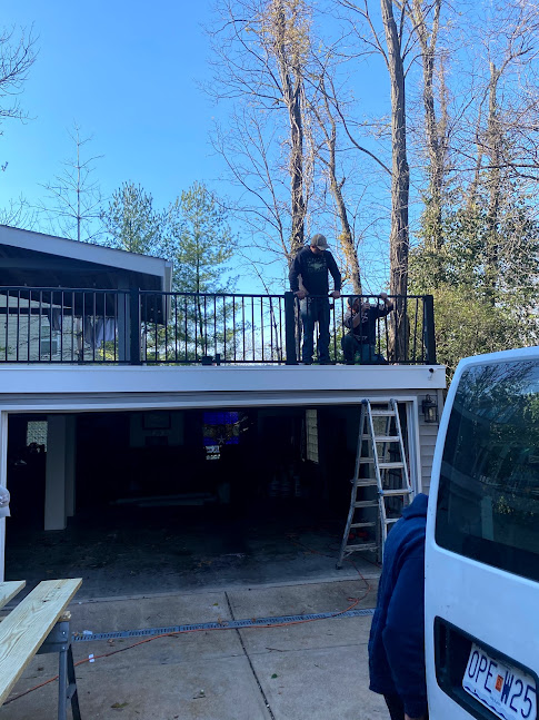 Deck, Railings & Roof, Ladue Road — project photo 9