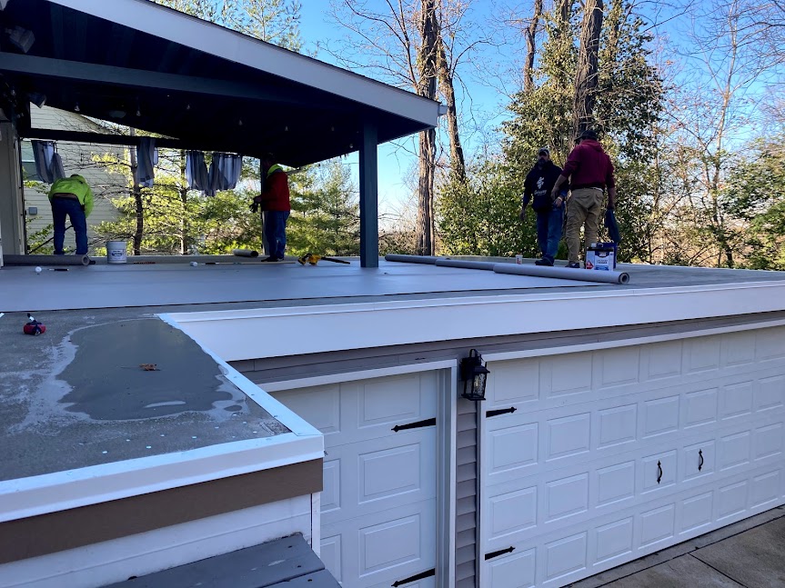 Deck, Railings & Roof, Ladue Road — project photo 14