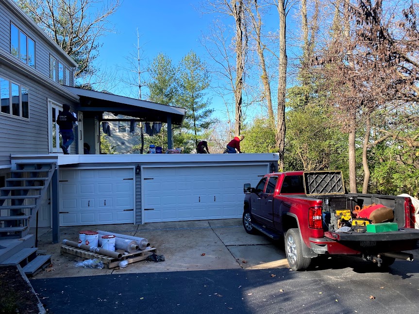 Deck, Railings & Roof, Ladue Road — project photo 15