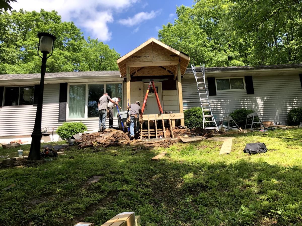 Siding, Gutters, Soffit, Fascia & Addition Front Porch, South County, MO — project photo 7