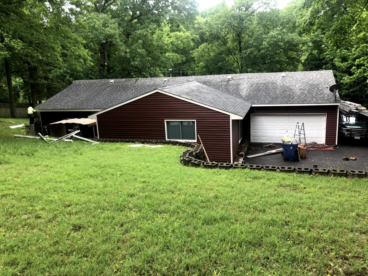 Siding, Gutters, Soffit, Fascia & Addition Front Porch, South County, MO — project photo 8