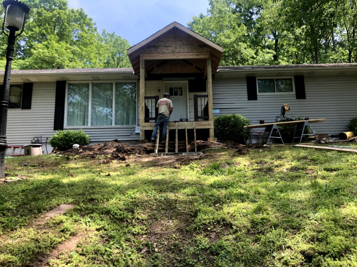 Siding, Gutters, Soffit, Fascia & Addition Front Porch, South County, MO — project photo 9