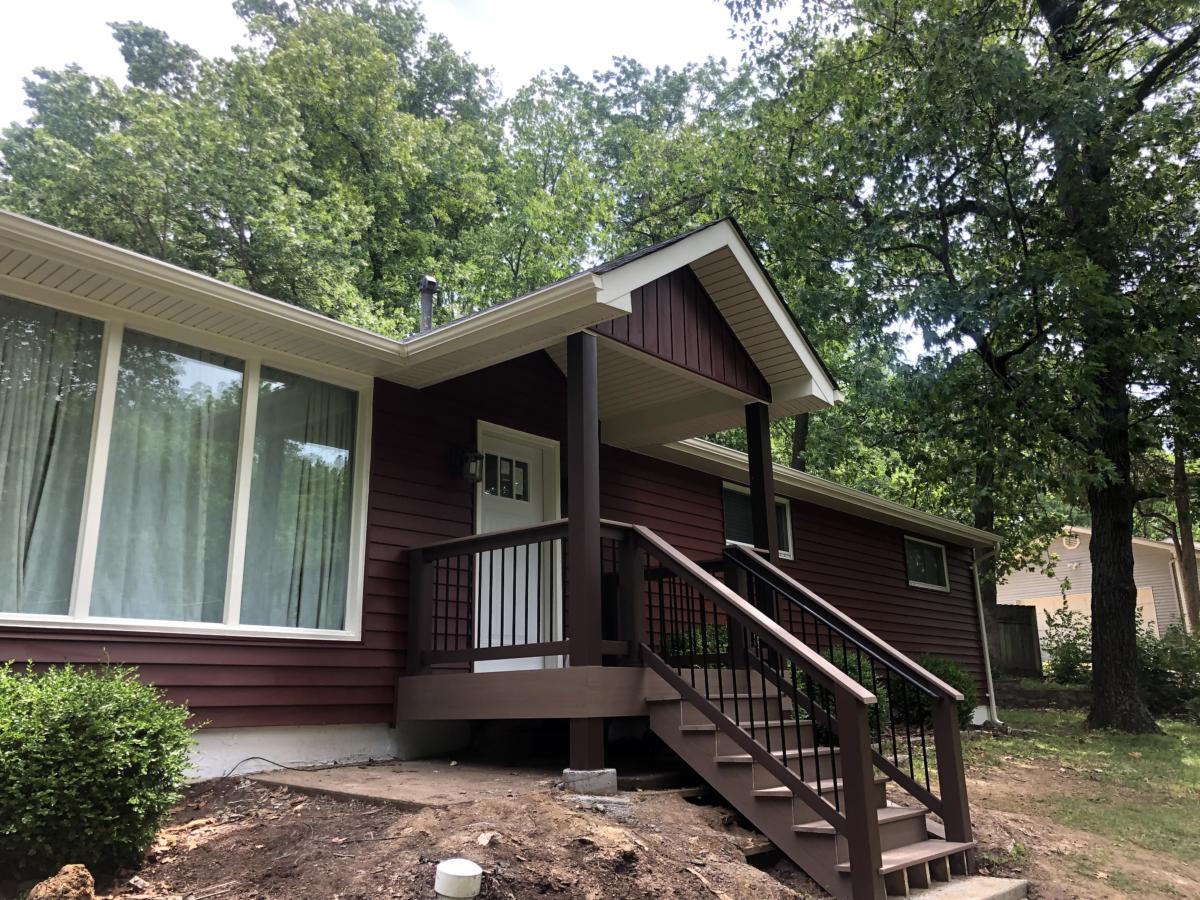 Siding, Gutters, Soffit, Fascia & Addition Front Porch, South County, MO — project photo 12