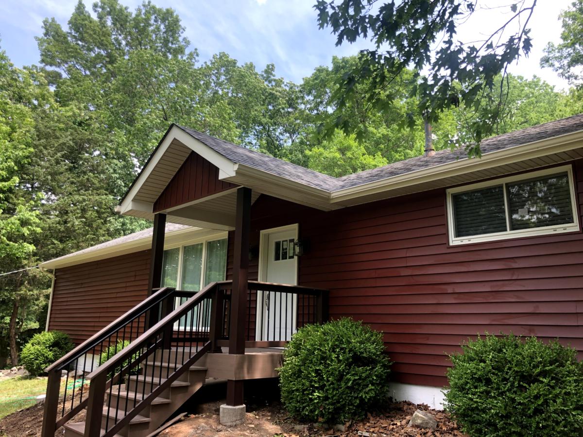 Siding, Gutters, Soffit, Fascia & Addition Front Porch, South County, MO — project photo 21