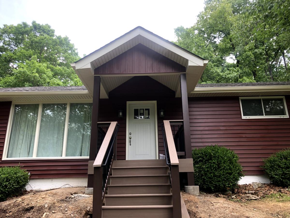 Siding, Gutters, Soffit, Fascia & Addition Front Porch, South County, MO — project photo 22
