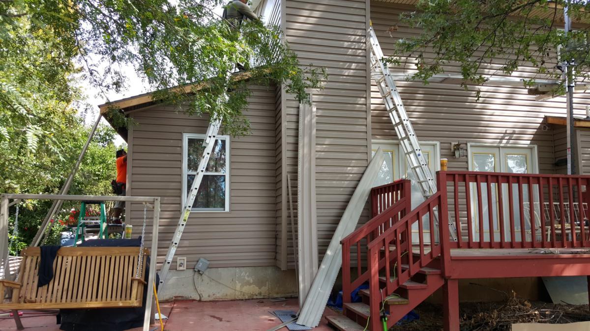 Siding, Gutters, Soffit, Fascia, Garage & Inside Stairs, Valley Park, MO — project photo 1