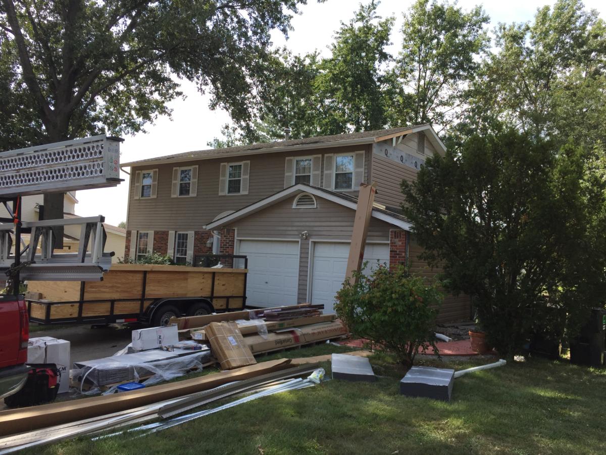 Siding, Gutters, Soffit, Fascia, Garage & Inside Stairs, Valley Park, MO — project photo 2