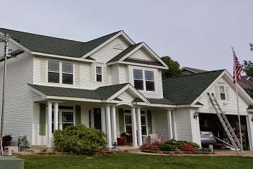 Roof, Gutters, Soffit, Facia, Decks enclosure, entrance door, Window, & Custom Kitchen